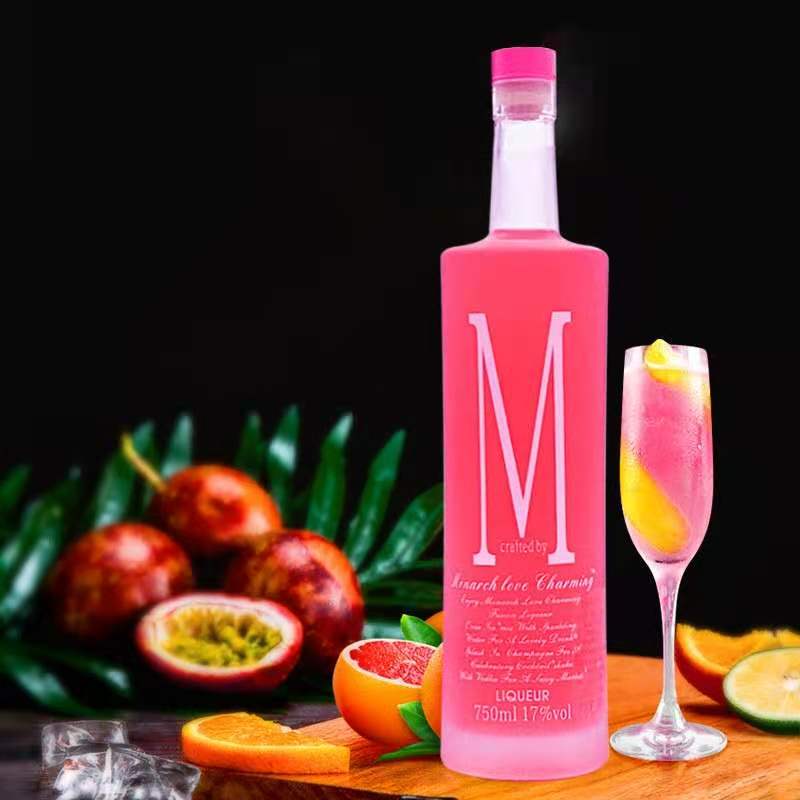 冰粉红利口酒夜场酒类供应酒吧 m利口酒力娇酒配制酒洋酒750ml16.